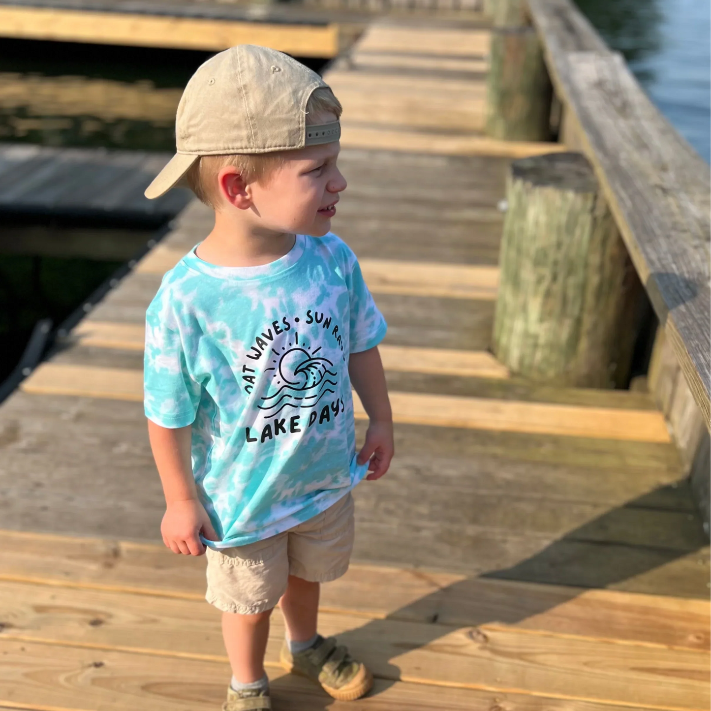 Boat waves, sun rays, lake days- Short sleeve tee and infant bodysuit - Summit and Nest