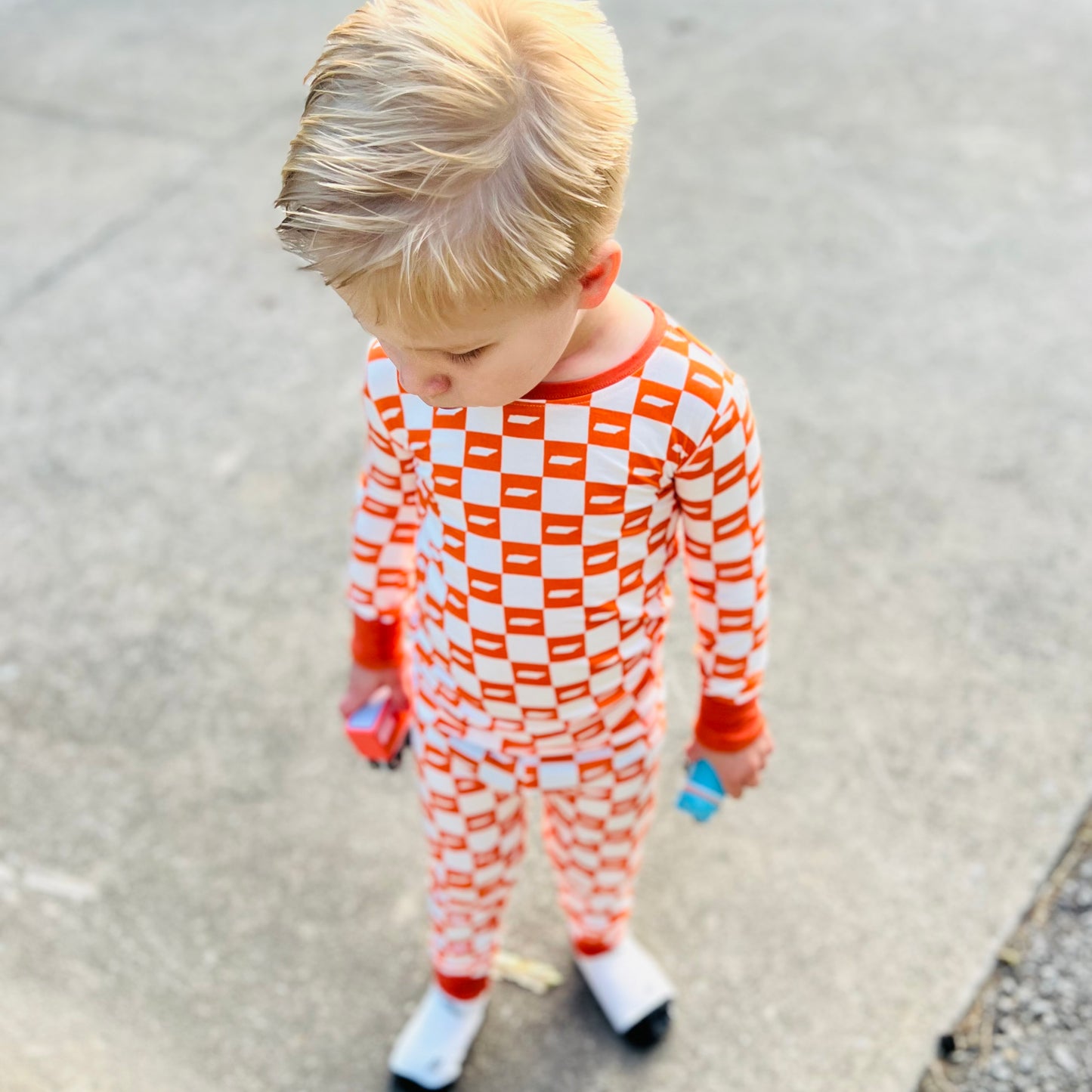Tennessee checkerboard bamboo pajamas