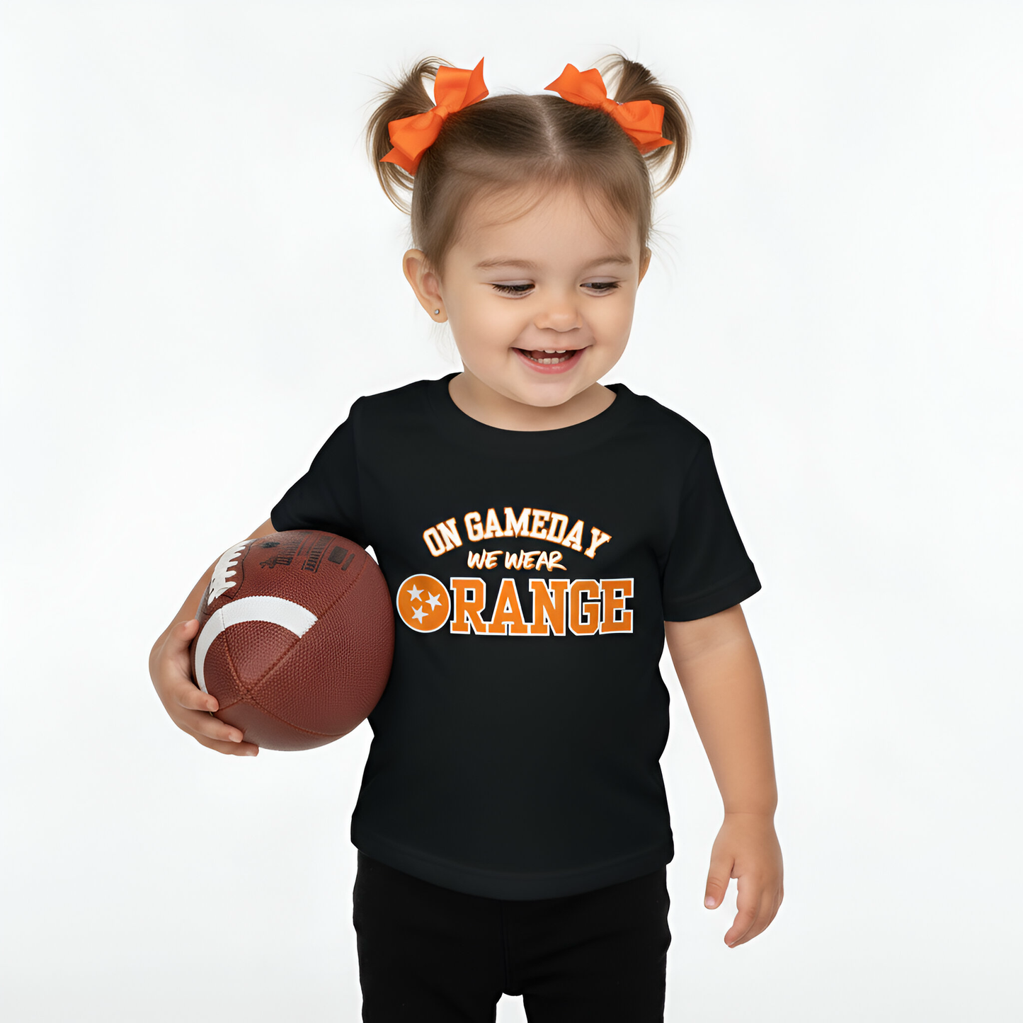On game day we wear orange- Tennessee children's shirt and infant bodysuit - Summit and Nest
