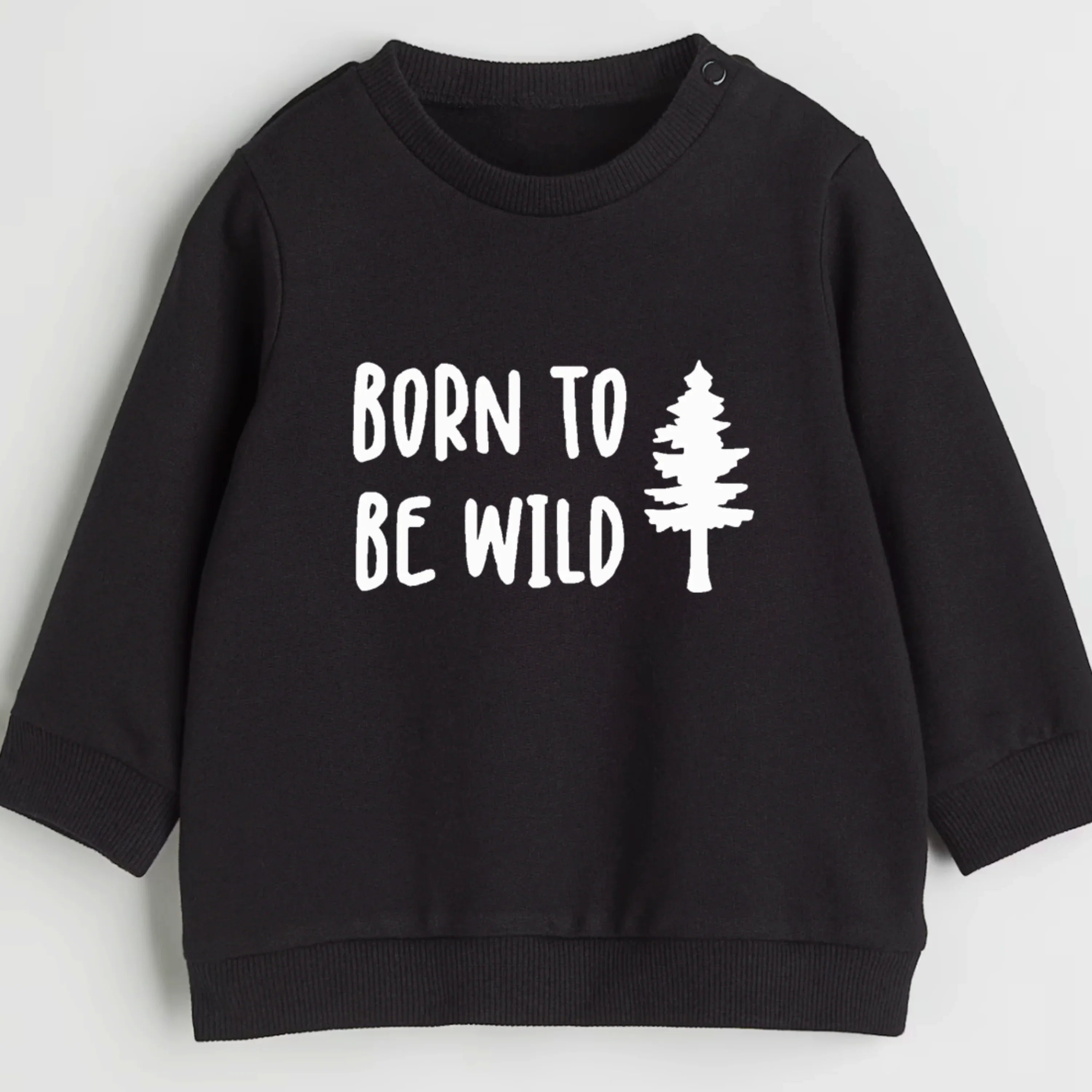 Born to be wild- Organic cotton infant and toddler sweatshirt - Summit and Nest