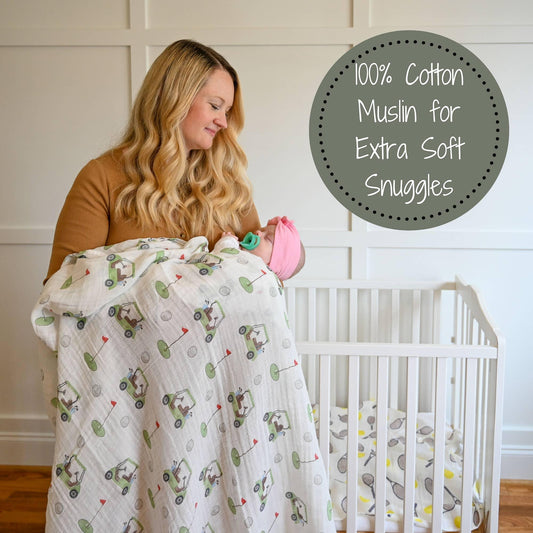 Golf A Round Swaddle Blanket - Summit and Nest