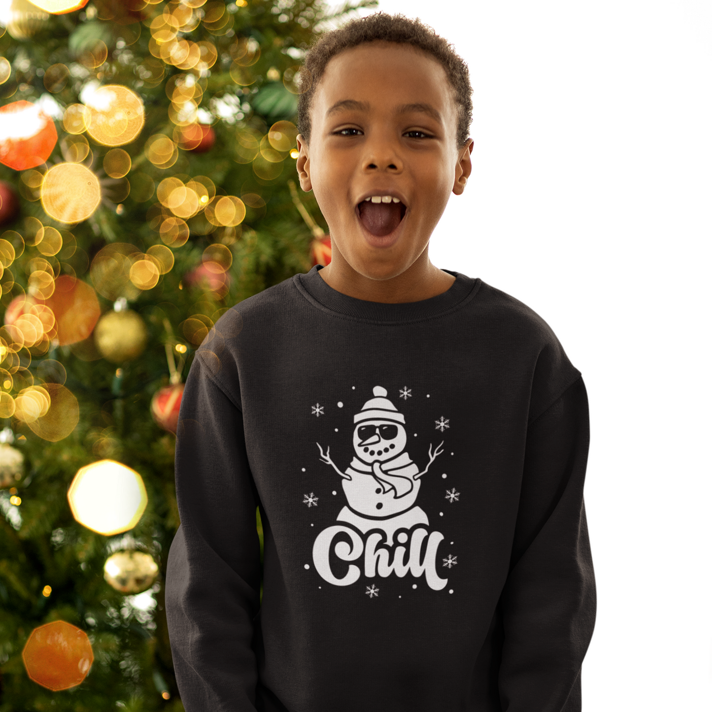 Chill snowman- Winter- Children's sweatshirt - Summit and Nest