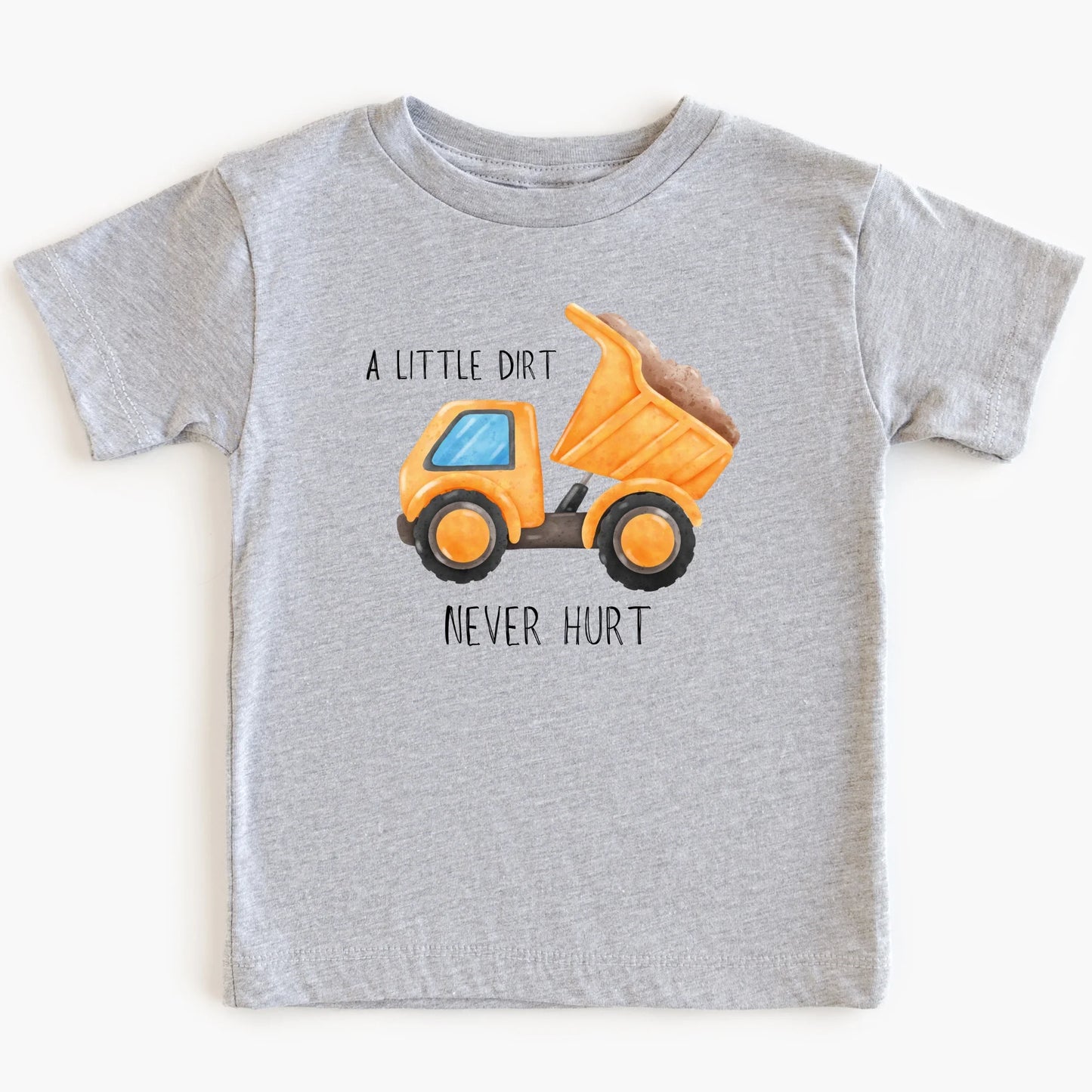 A little dirt never hurt- Dump truck children's tee and infant bodysuit - Summit and Nest