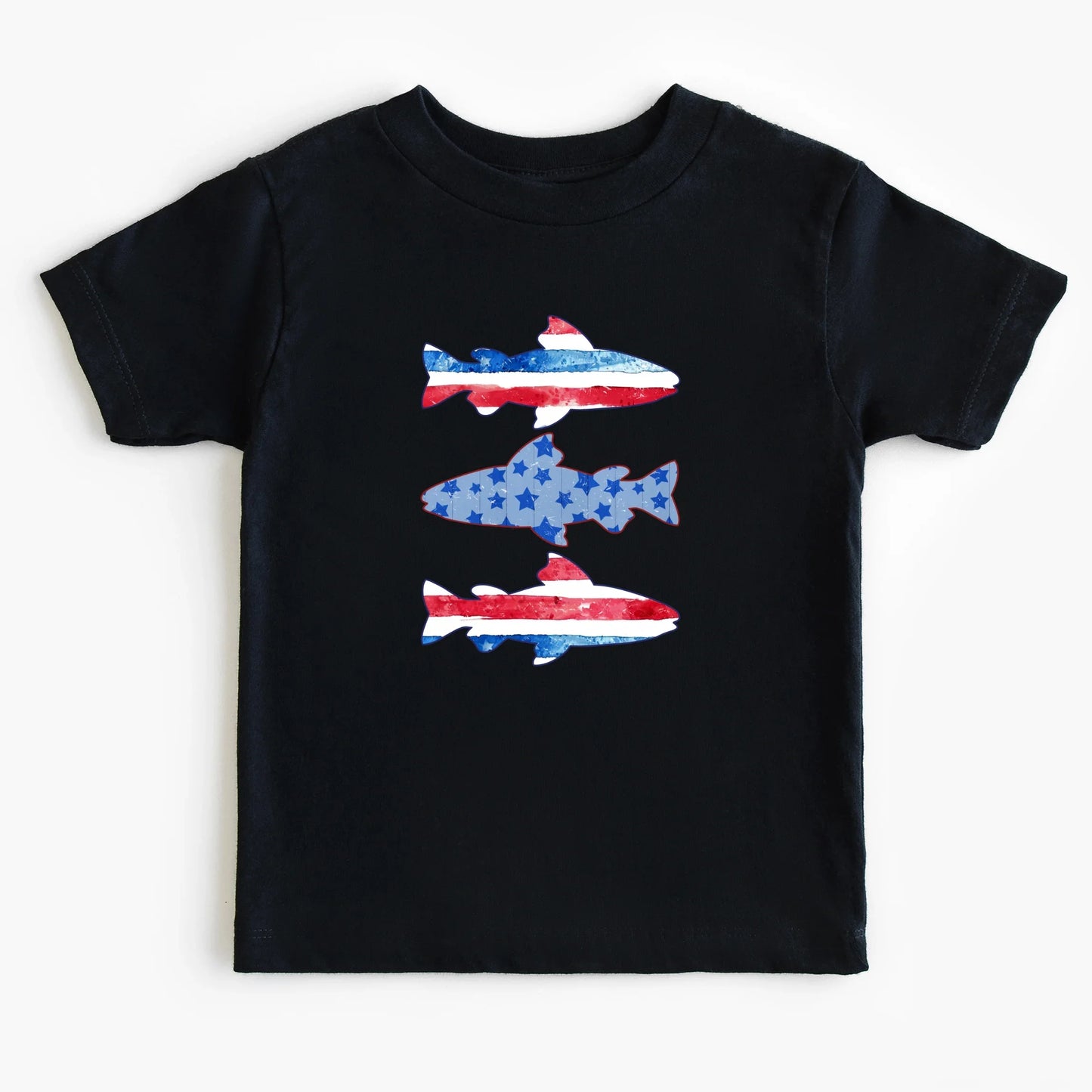 Patriotic fish- Short sleeve tee and infant bodysuit - Summit and Nest