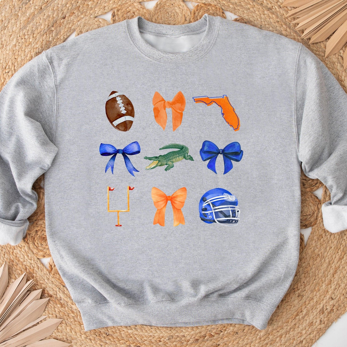 Florida gator sweatshirt toddler girl bows