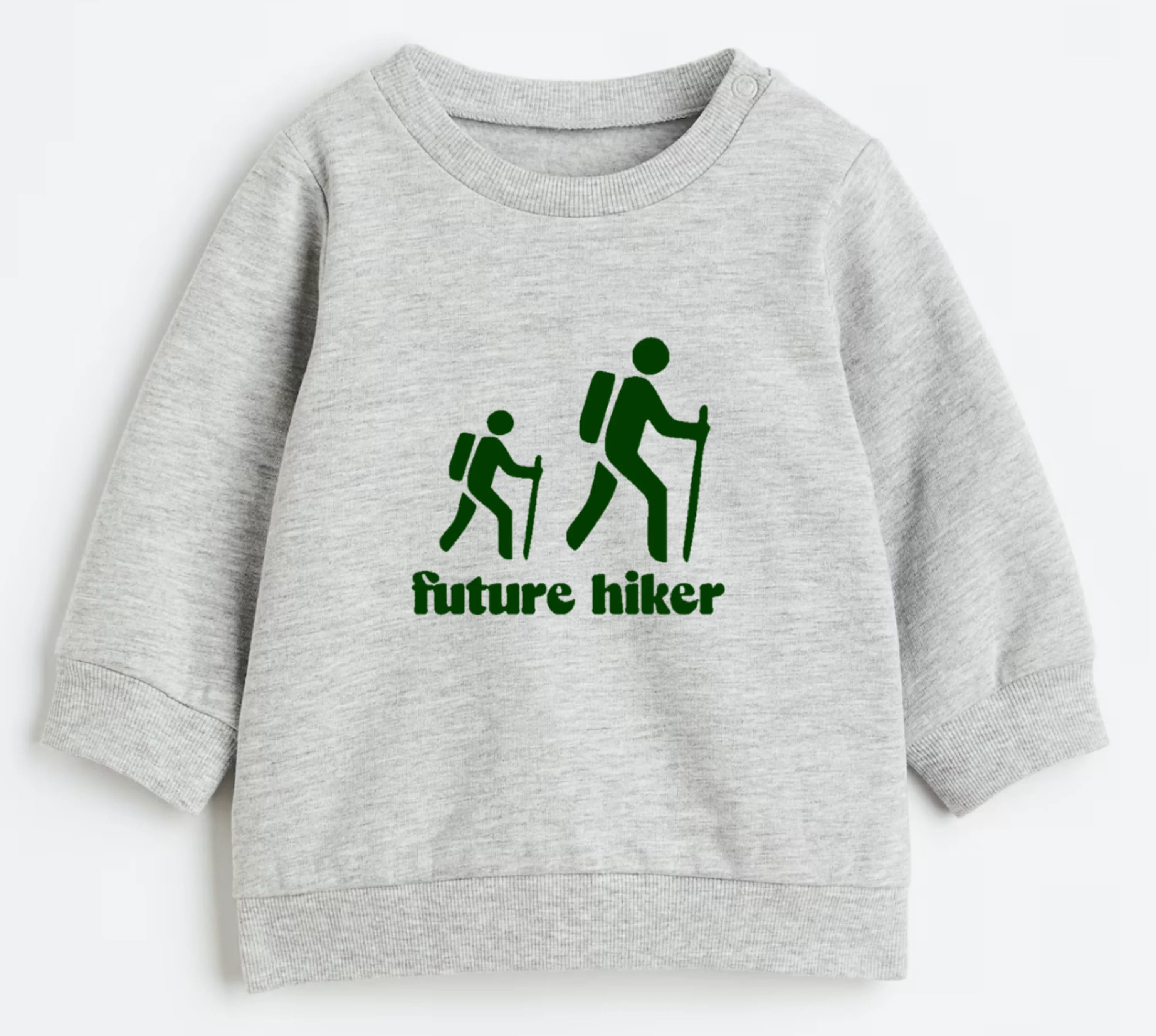 Future hiker- Organic cotton infant and toddler sweatshirt - Summit and Nest