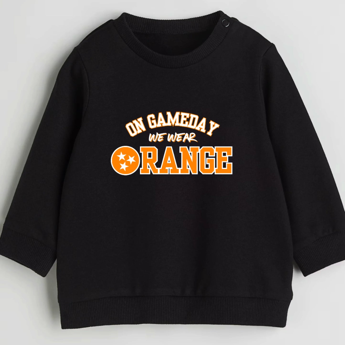 On game day we wear TN orange- Organic cotton infant and toddler sweatshirt - Summit and Nest