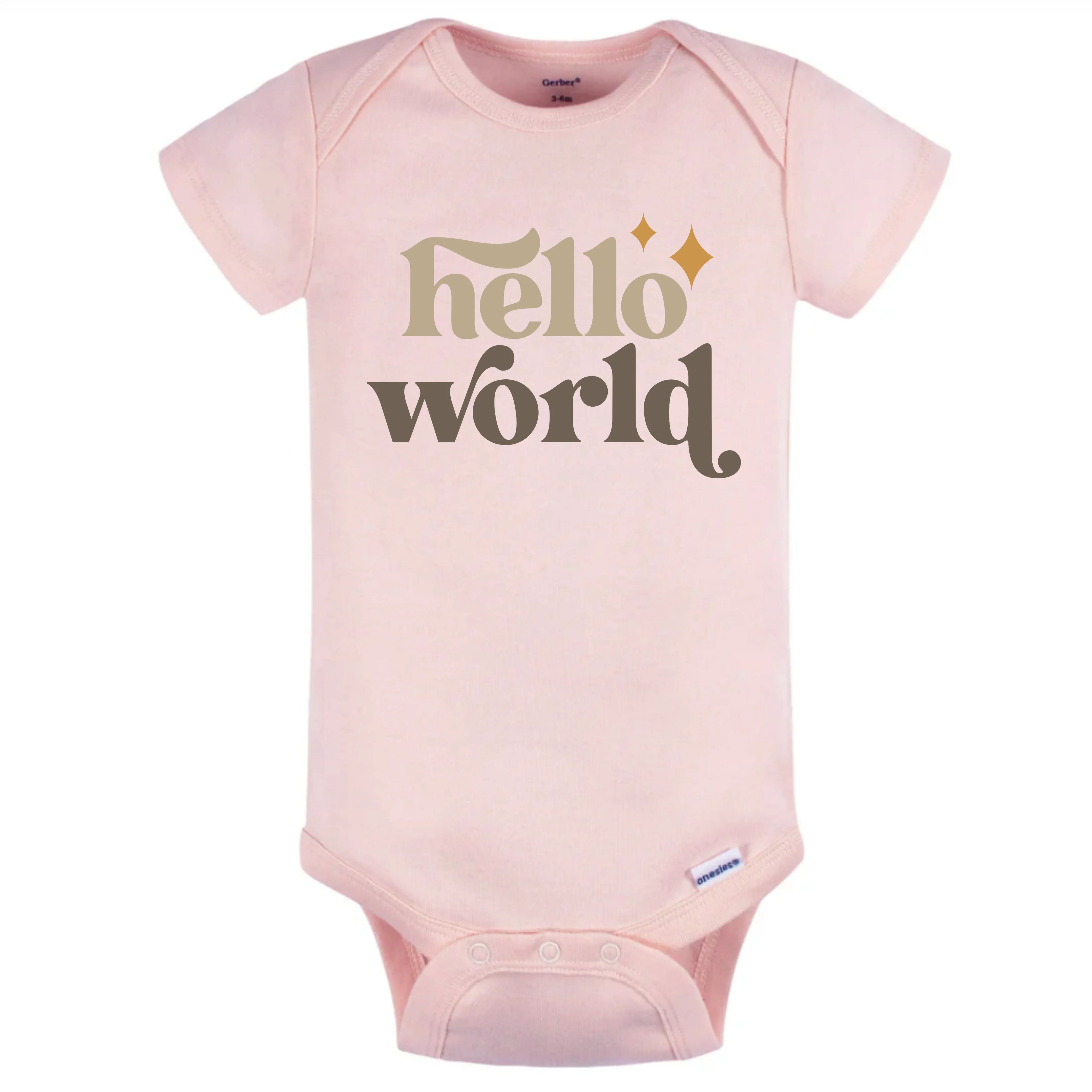 Hello world- Infant bodysuit - Summit and Nest