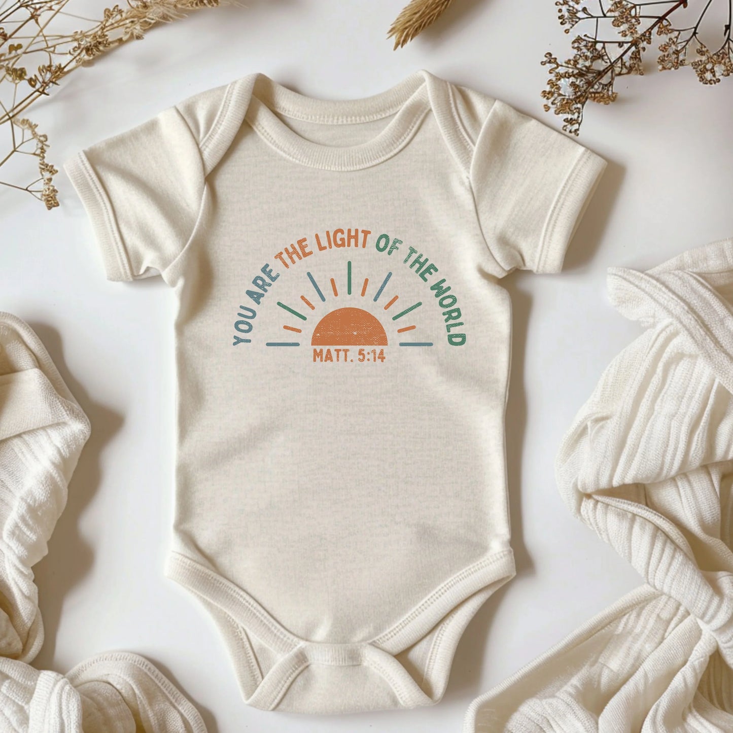 Light of the world- Short sleeve tee and infant bodysuit - Summit and Nest