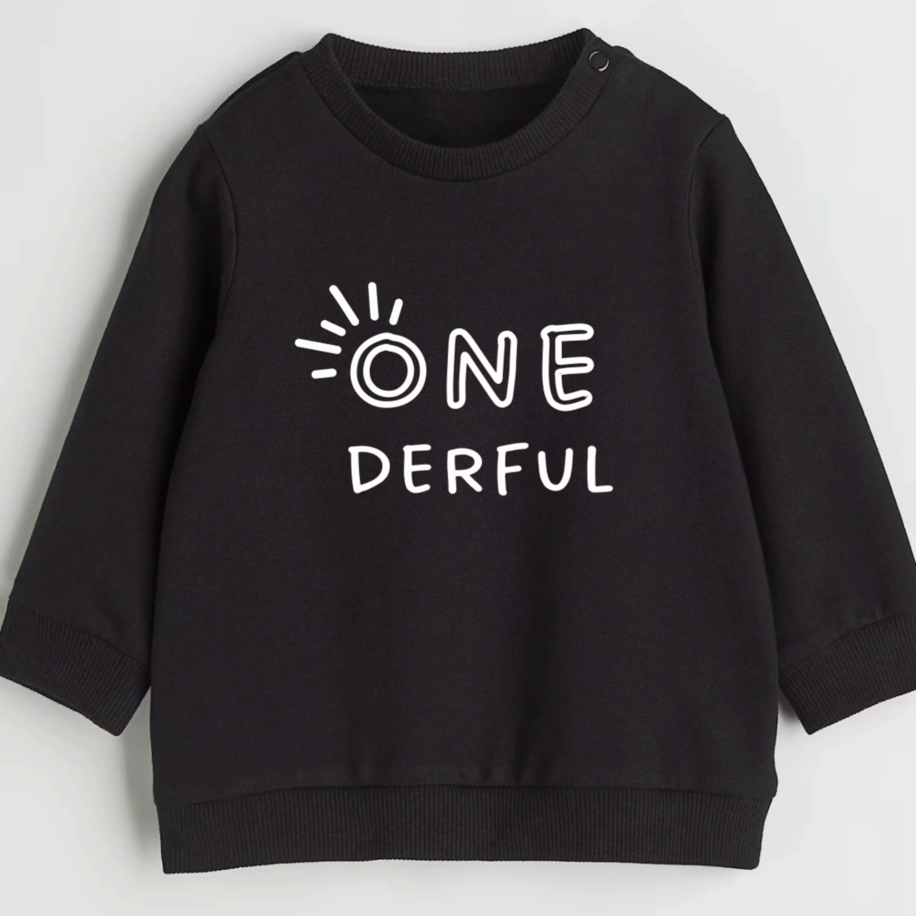 One-derful. First birthday- Organic cotton infant and toddler sweatshirt - Summit and Nest