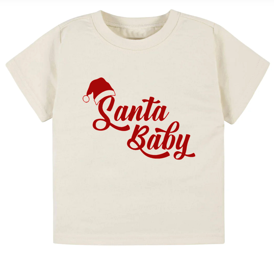 Santa baby- Children's shirt and infant bodysuit - Summit and Nest