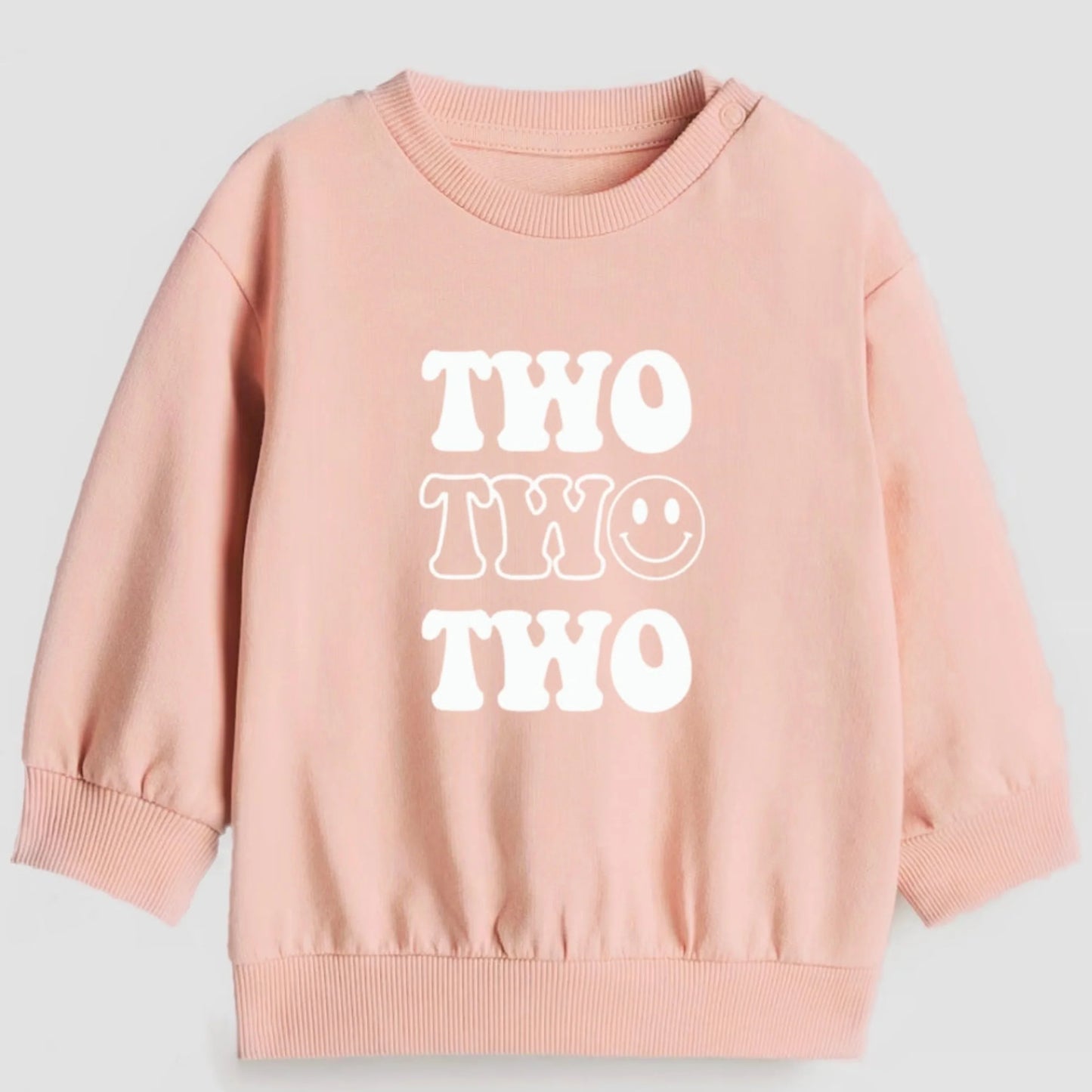 Two happy. Second birthday- Organic cotton toddler sweatshirt - Summit and Nest