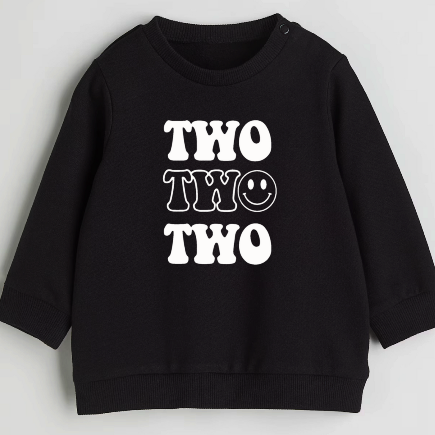 Two happy. Second birthday- Organic cotton toddler sweatshirt - Summit and Nest