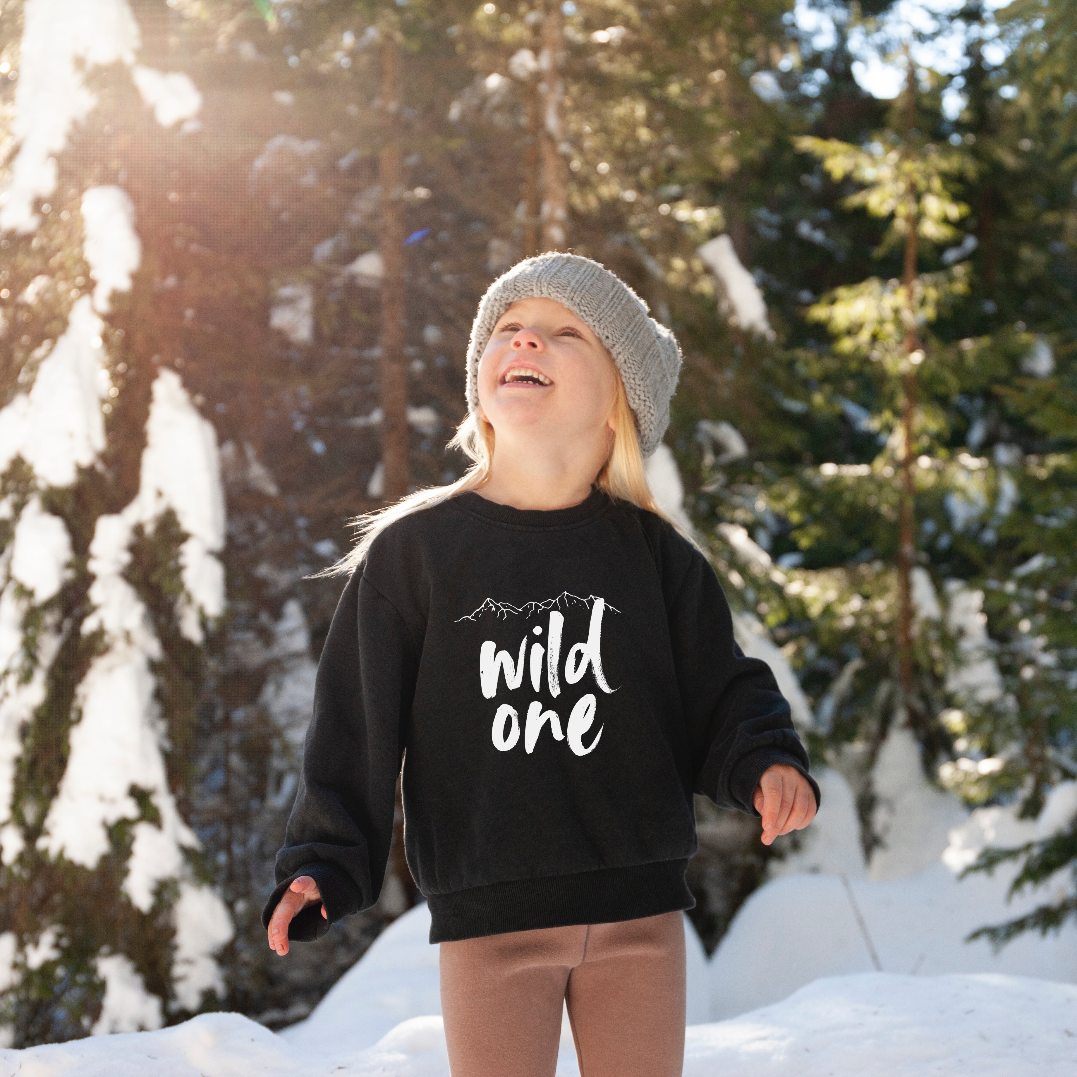 Wild one- Organic cotton infant and toddler sweatshirt - Summit and Nest