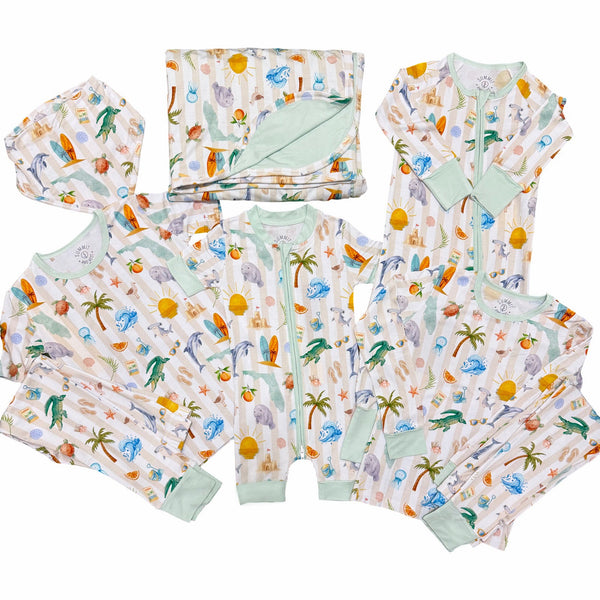 Sunshine State Florida bamboo pajamas and gifts for babies and kids