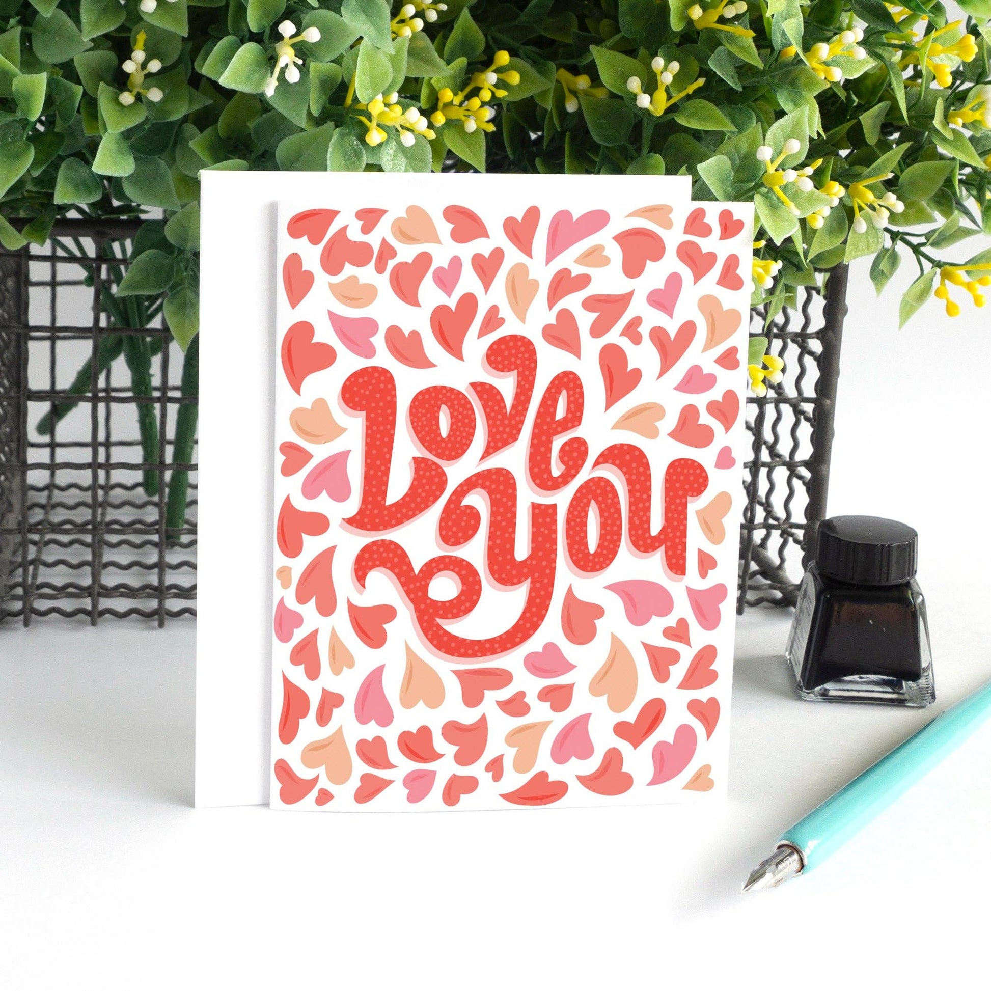 Love You Anniversary Card - Summit and Nest