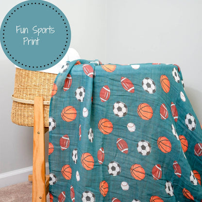 Little Athlete Swaddle Blanket - Summit and Nest