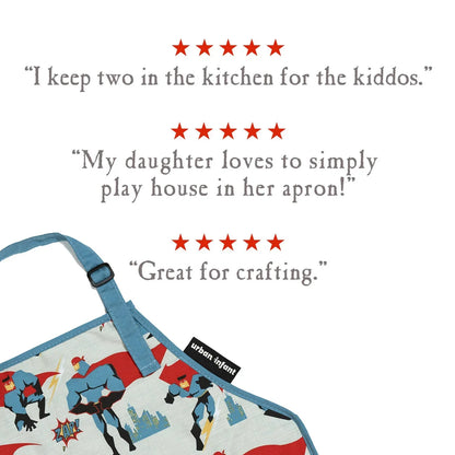 Little Helper Washable Apron- Superhero - Summit and Nest