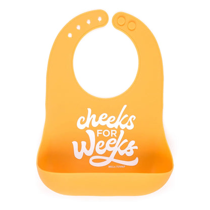 Cheeks for weeks silicone bib