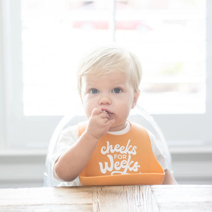 Cheeks for weeks silicone bib