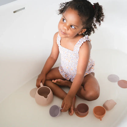 Silicone Tea Set- Petal | Kids Pretend Playset - Summit and Nest