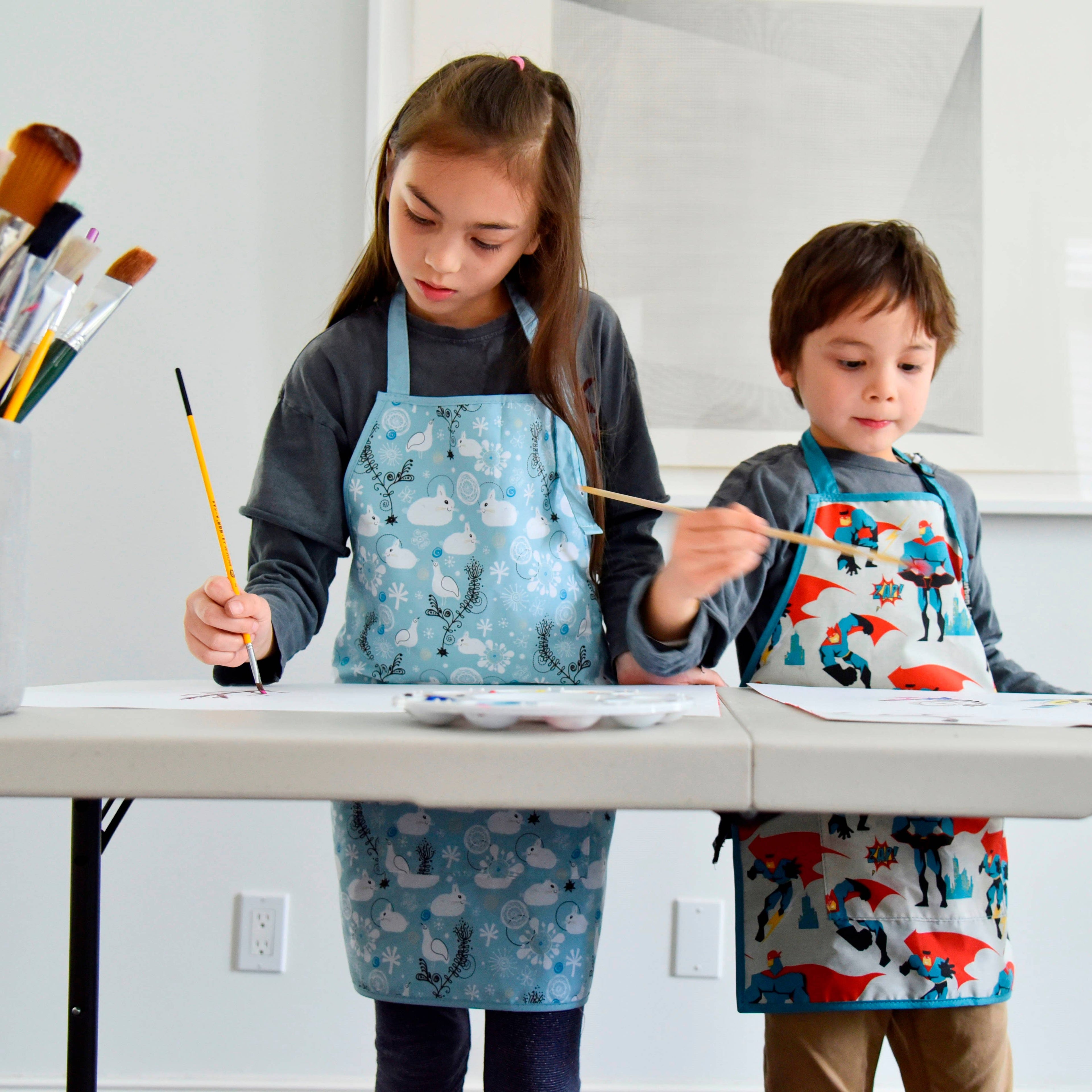 Little Helper Washable Apron- Transportation - Summit and Nest