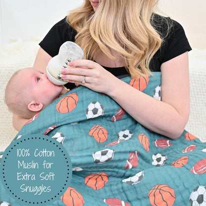 Little Athlete Swaddle Blanket - Summit and Nest