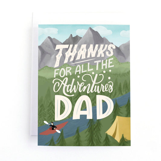 Thanks for all the Adventures Camping Father's Day Card - Summit and Nest