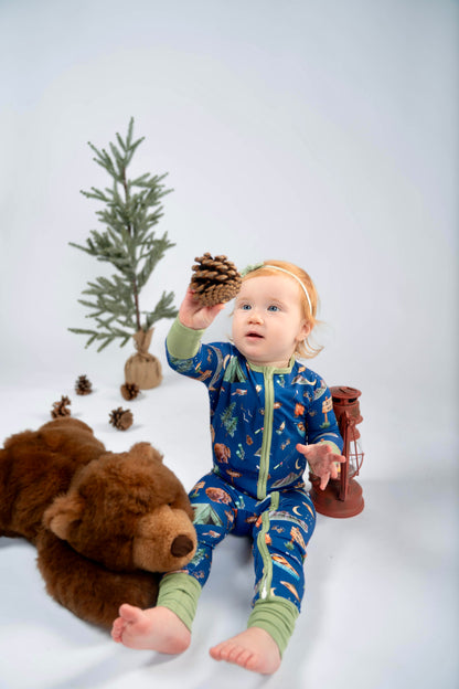 Great Smoky Mountains- Bamboo convertible footie- Zippy pajamas
