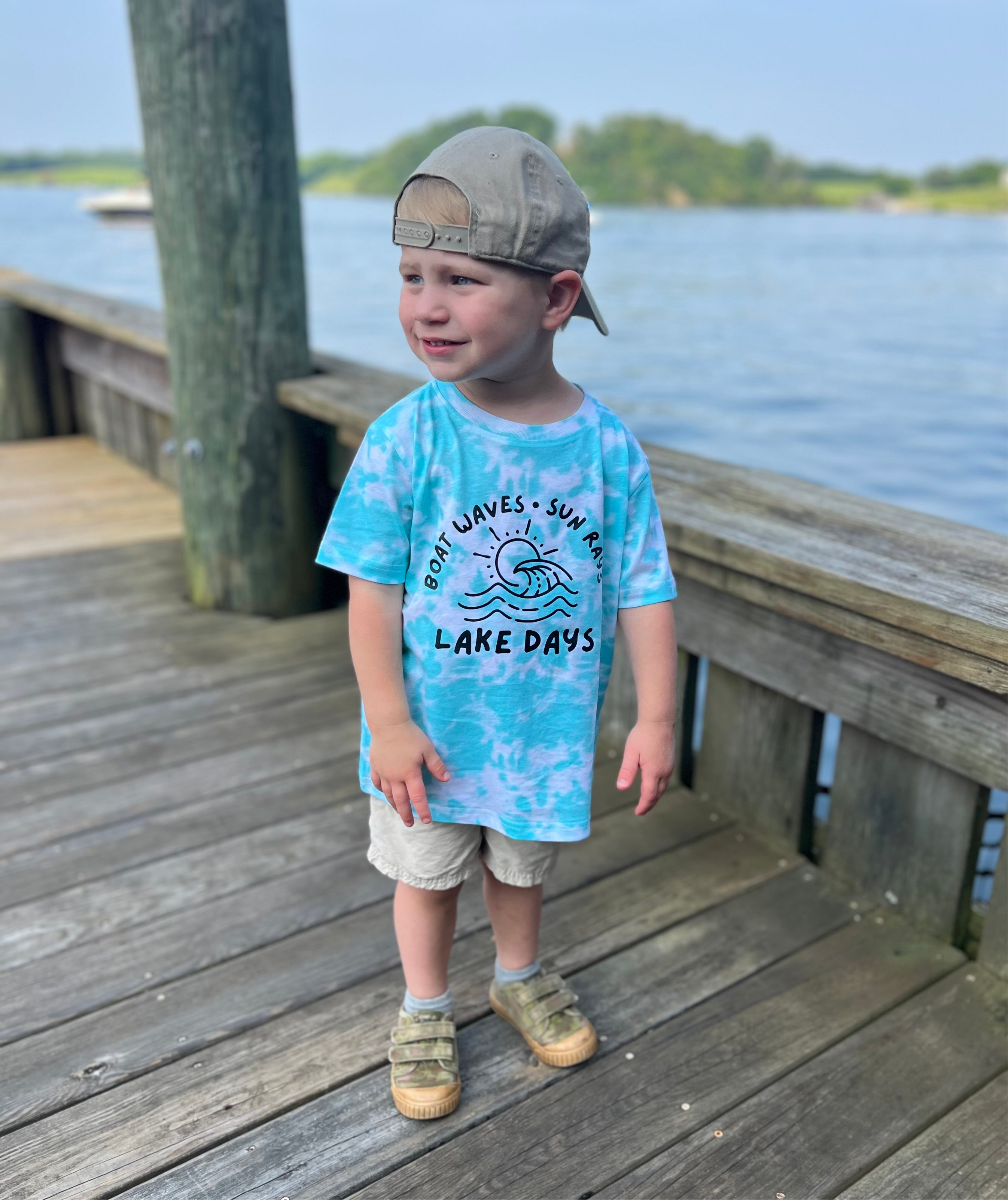 Boat waves, sun rays, lake days- Short sleeve tee and infant bodysuit - Summit and Nest