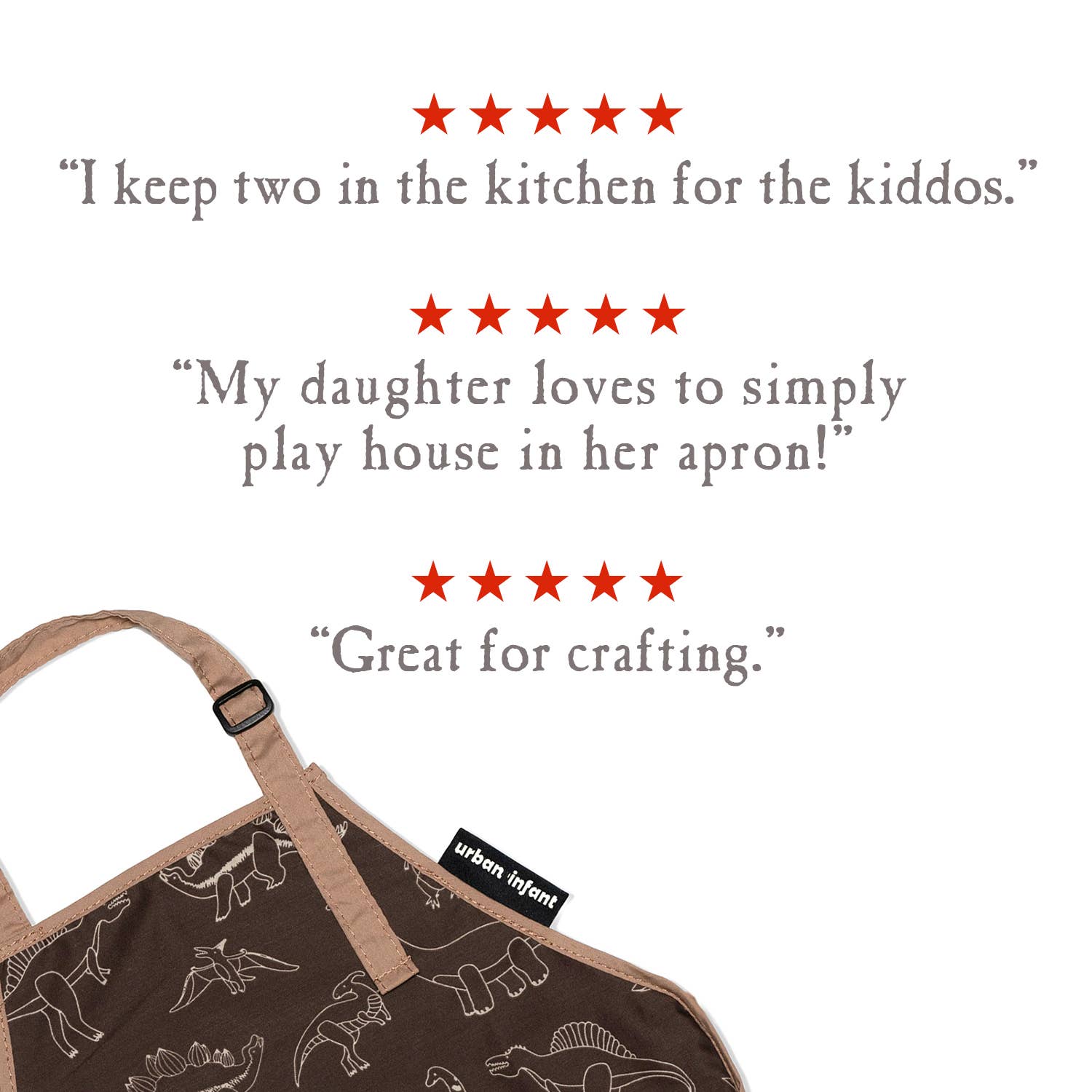 Little Helper Washable Apron- Dinosaurs - Summit and Nest