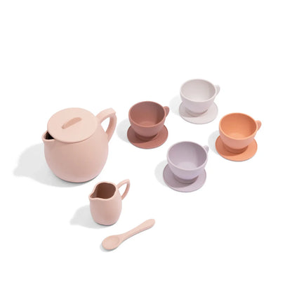 Silicone Tea Set- Petal | Kids Pretend Playset - Summit and Nest