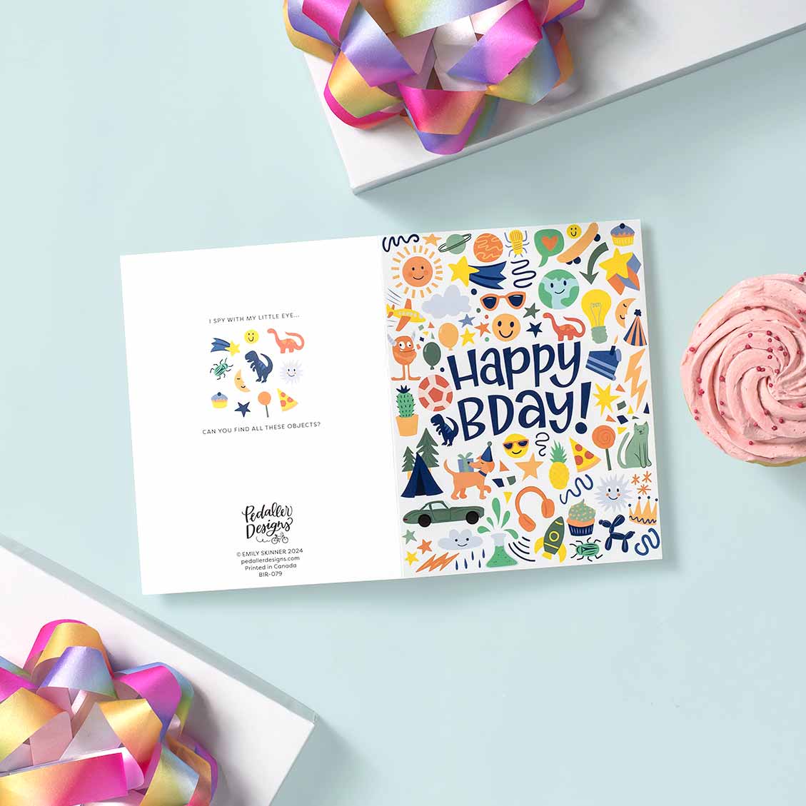 Eye Spy Birthday Card for Kids - Summit and Nest