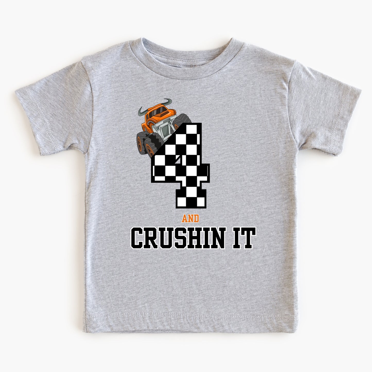 Crushin it- Customized- Monster truck children's tee shirt - Summit and Nest