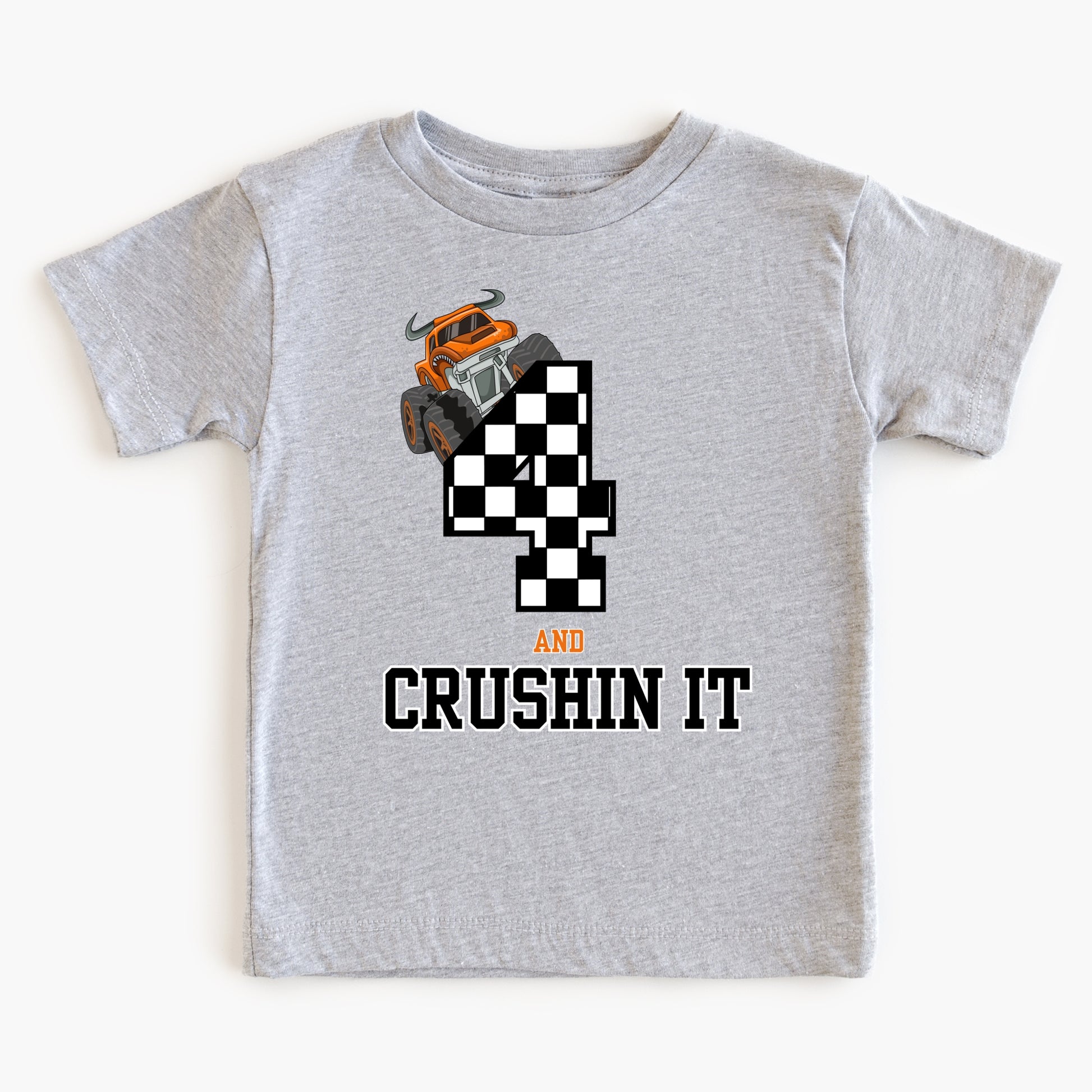 Crushin it- Customized- Monster truck children's tee shirt - Summit and Nest