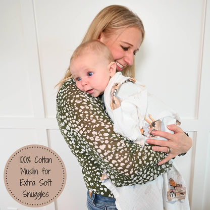 Noah's Ark Swaddle Blanket - Summit and Nest