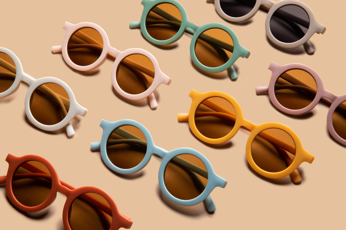 Kids Recycled Plastic Sunglasses- Mustard - Summit and Nest