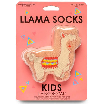 3D Packaged Kids Crew Socks- "Llama Love" - Summit and Nest