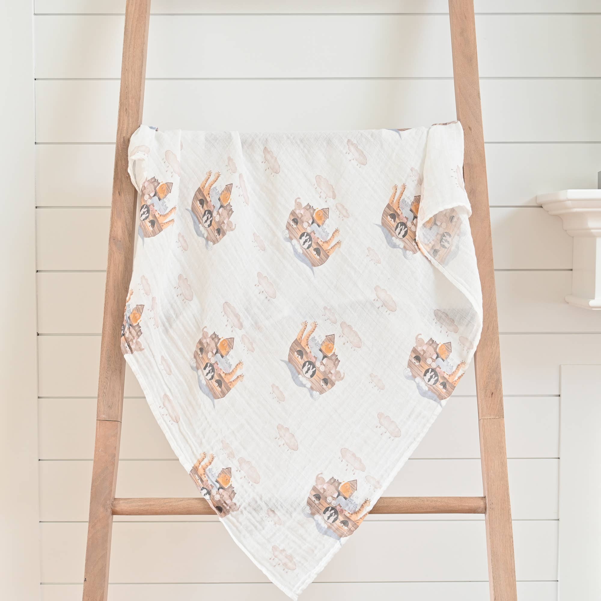 Noah's Ark Swaddle Blanket - Summit and Nest
