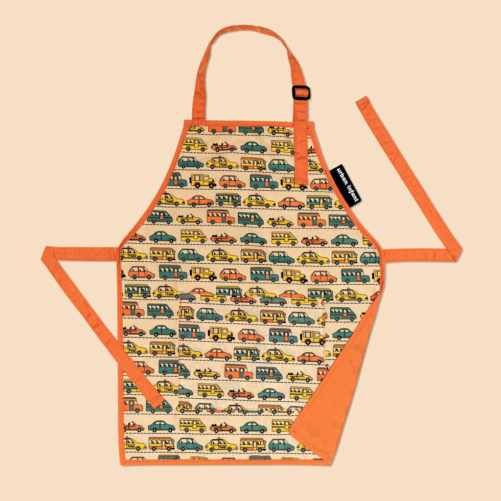 Little Helper Washable Apron- Transportation - Summit and Nest