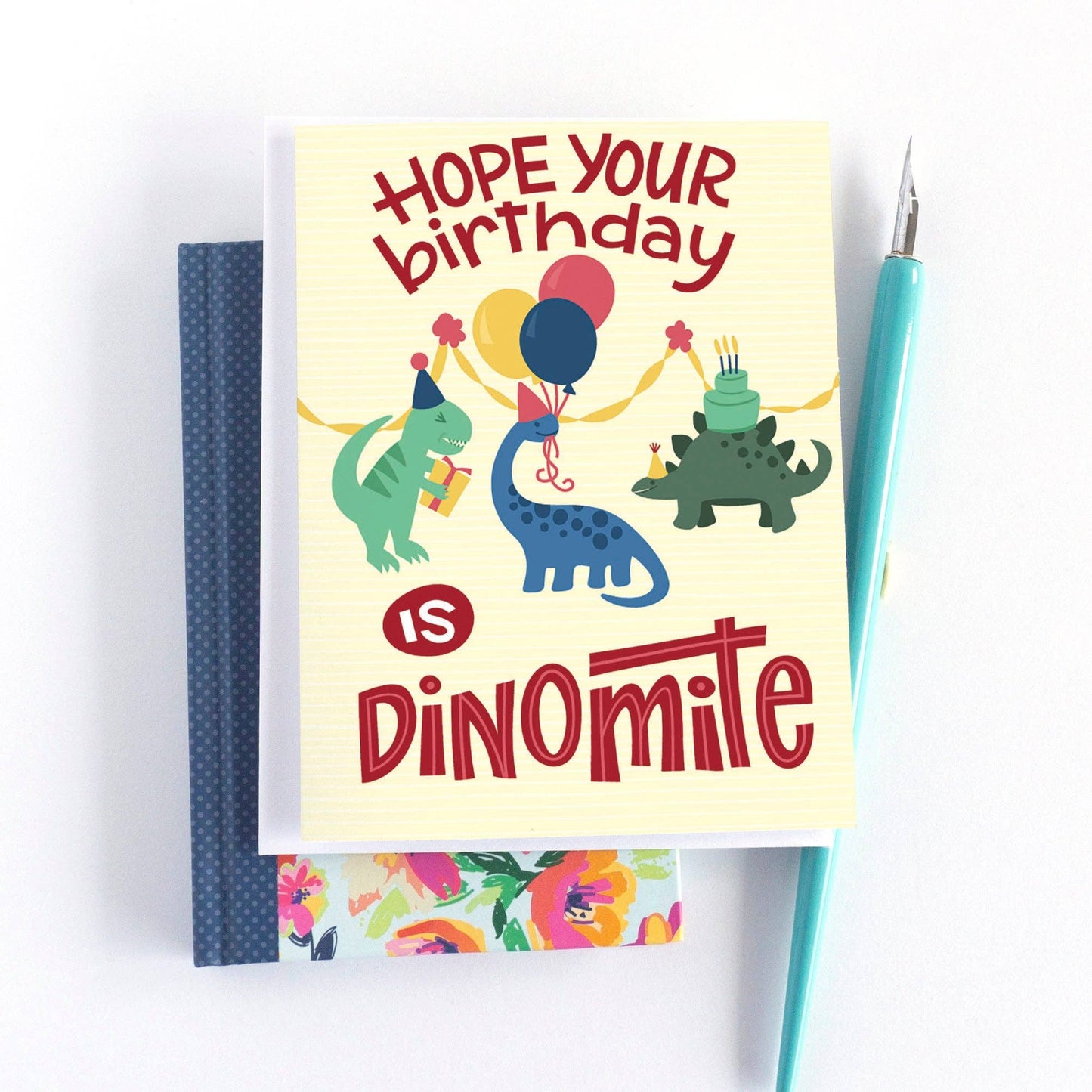 Dino-mite Children's Dinosaur Birthday Card - Summit and Nest