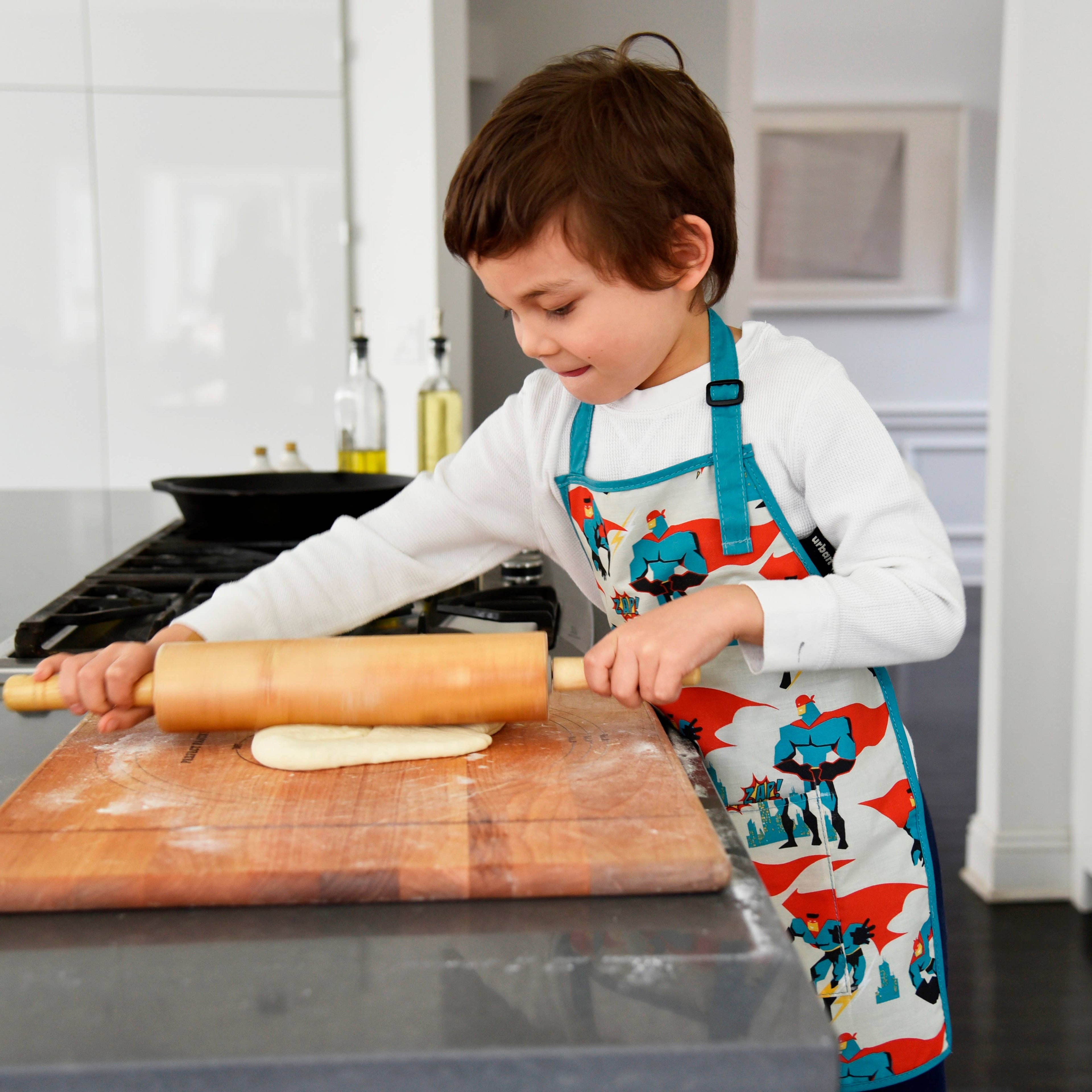 Little Helper Washable Apron- Transportation - Summit and Nest