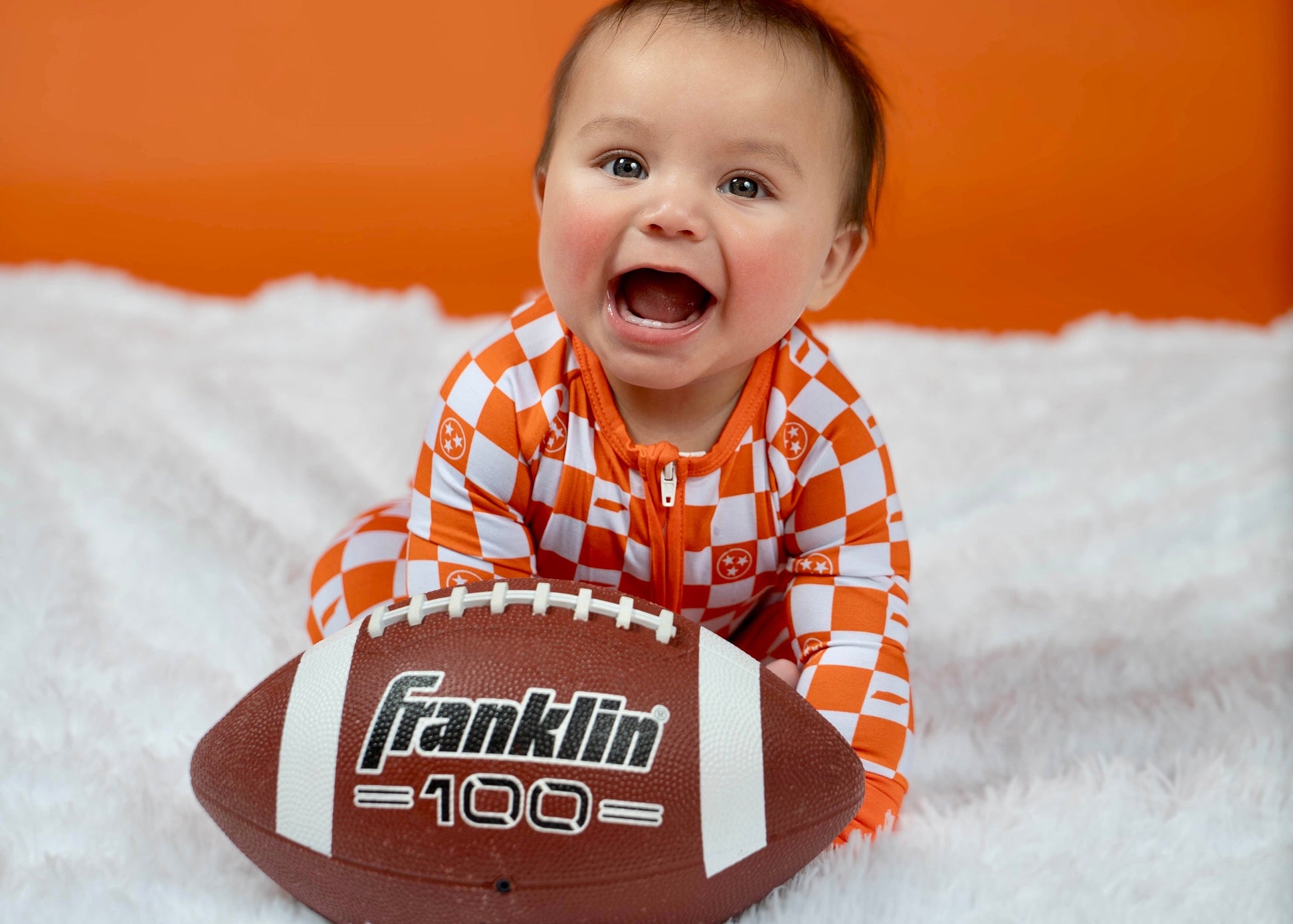 Tennessee Checkerboard- Bamboo convertible footie- Zippy pajamas - Summit and Nest