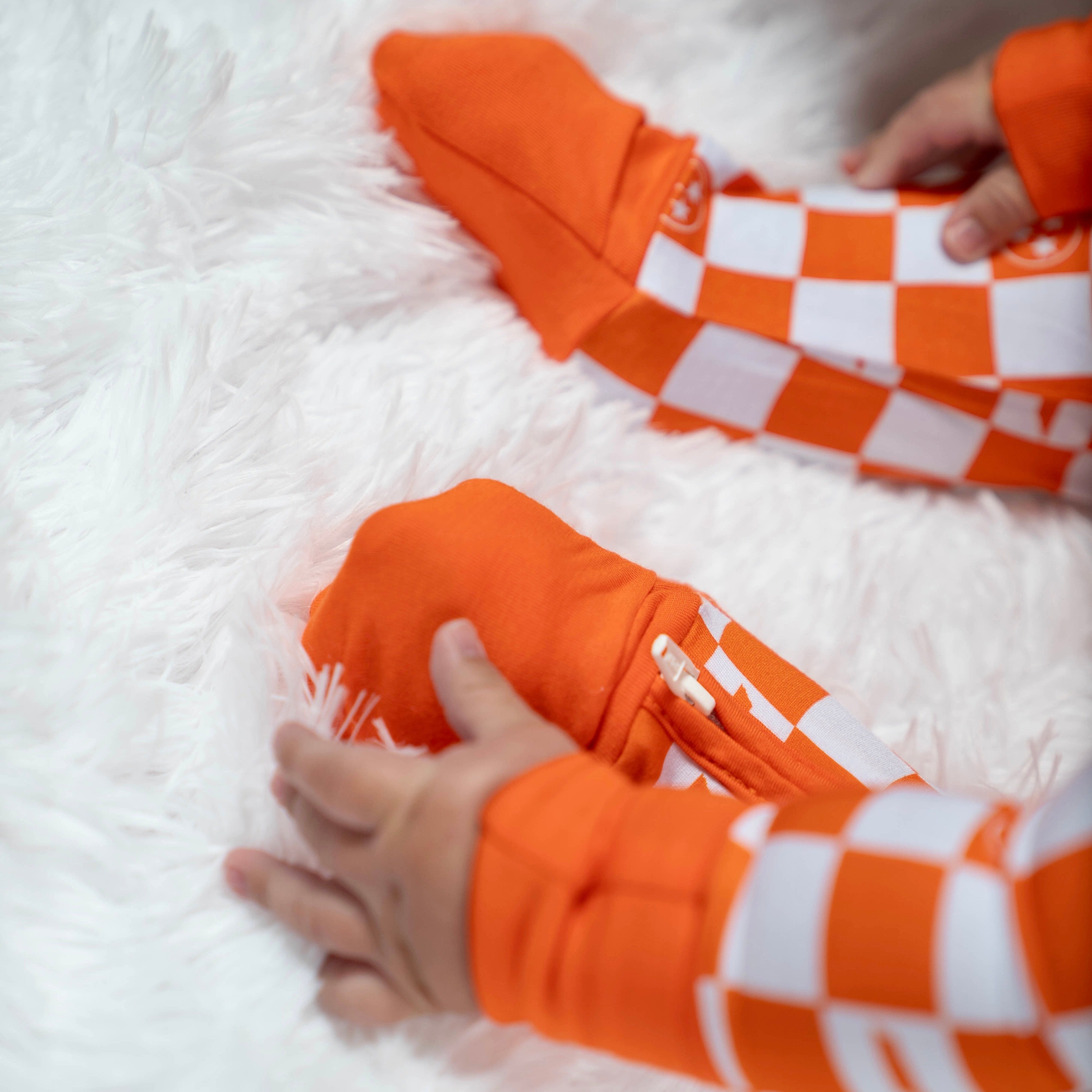 Tennessee Checkerboard Bamboo Footie Pajamas | Summit & Nest