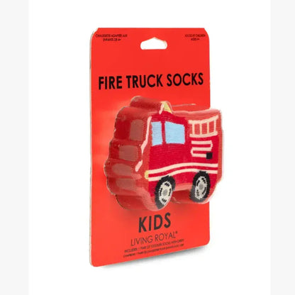 3D Packaged Kids Crew Socks- "Fire truck" - Summit and Nest