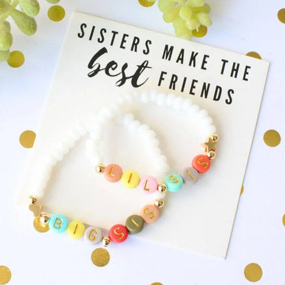Big and little sis- Matching bracelet set - Summit and Nest