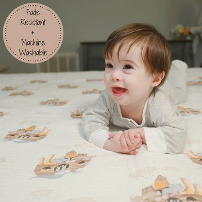Noah's Ark Swaddle Blanket - Summit and Nest