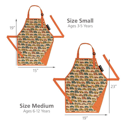 Little Helper Washable Apron- Transportation - Summit and Nest