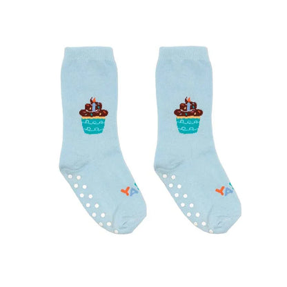 3D Packaged Kids Crew Socks- "Birthday Cupcake" - Summit and Nest