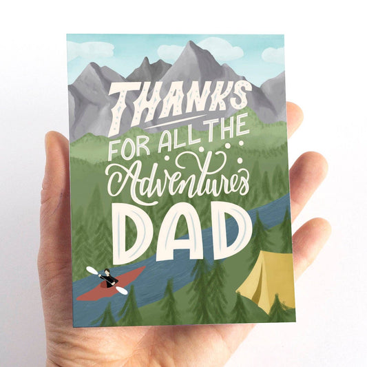 Thanks for all the Adventures Camping Father's Day Card - Summit and Nest